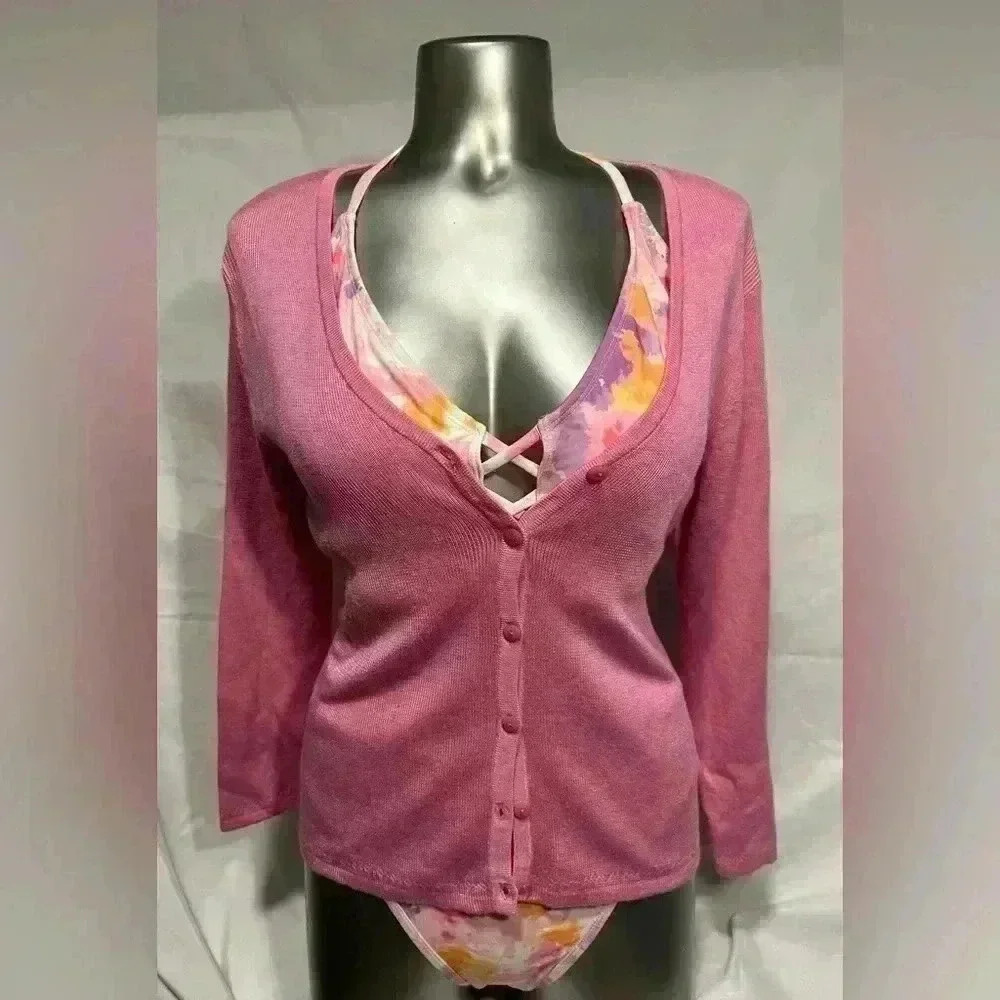 2 for $30 ✅Women’s Pink Cardigan